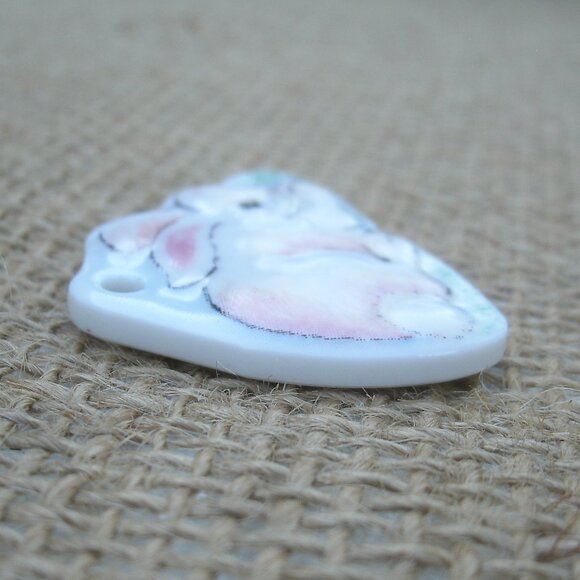 2001 Longaberger Small Easter Bunny Tie-On Charm for Basket - Picture 4 of 7